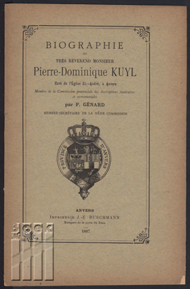 Picture of Biographie du très révérend monsieur Pierre-Dominique Kuyl. Curé de l' Église St.-André, à Anvers