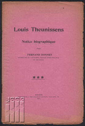 Picture of Louis Theunissens. Notice Biographique