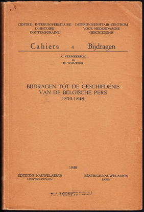 Image de Bijdragen tot de Geschiedenis van de Belgische pers 1830-1848