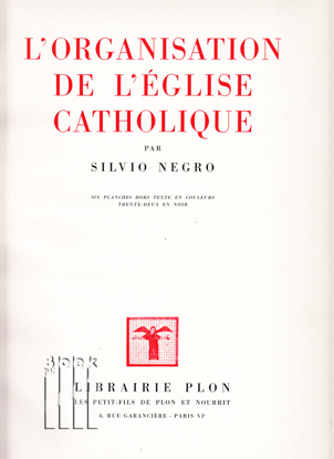 Picture of L'Organisation De L'Eglise Catholique