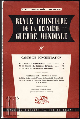 Afbeeldingen van Revue D`Histore De La Deuxième Guerre Mondiale. Année 12, N° 45