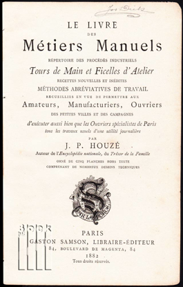Picture of Le livre des Métiers Manuels