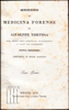 Picture of Istituzioni di medicina forense. T. I+II complete.