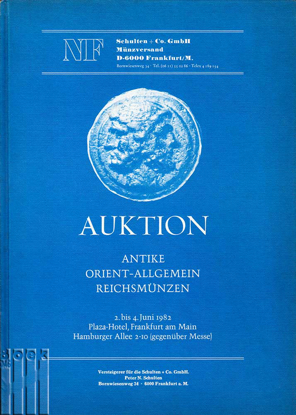 Afbeeldingen van Auktion: Antike. Orientalen. Literatur. Allgemein. Reichsmünzen