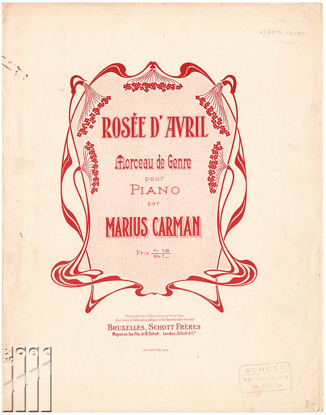 Afbeeldingen van Rosée d’Avril. Morceau de Genre pour Piano
