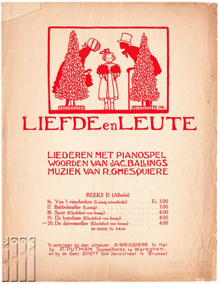 Picture of Liefde en Leute. Liederen met pianospel. De Duivenmelker (Kluchtied voor knaap)