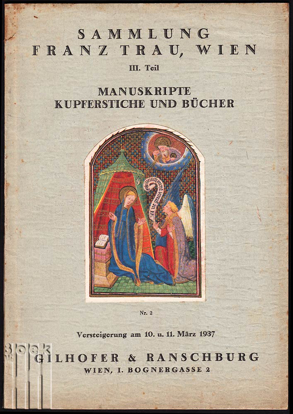 Afbeeldingen van Sammlung Franz Trau. III. Teil