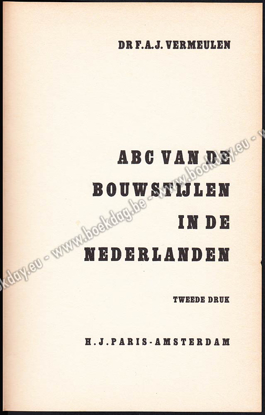 Picture of ABC van de Bouwstijlen in de Nederlanden