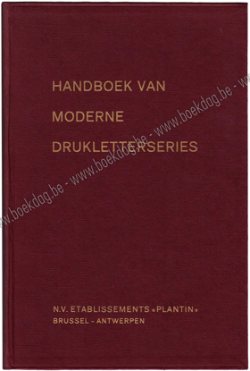 Afbeeldingen van Handboek van moderne drukletterseries van nv Etablissements Plantin