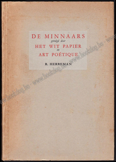 Picture of De minnaars. Het wit papier. Art poetique