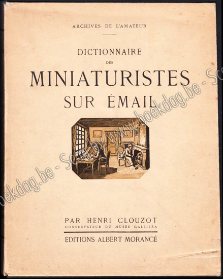 Picture of Dictionnaire des Miniaturistes sur Émail