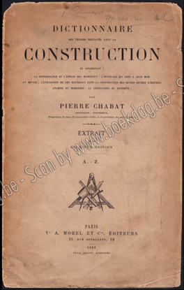 Picture of Dictionnaire des termes employés dans la construction. Extrait A-Z