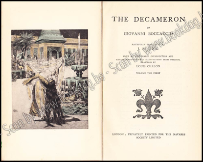 Picture of The Decameron. Two volumes complete