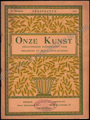 Picture of Onze Kunst. Jg. 24, nr. Prospectus. 1928