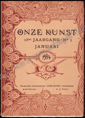Picture of Onze Kunst. Jg. 13 deel XXV, nrs. 1-6. Januari - Juni 1914