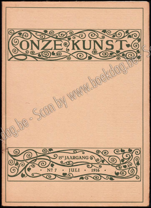 Image de Onze Kunst. Jg. 15 deel XXX, nrs. 7-12. Juli - December 1916. Tweede half jaar