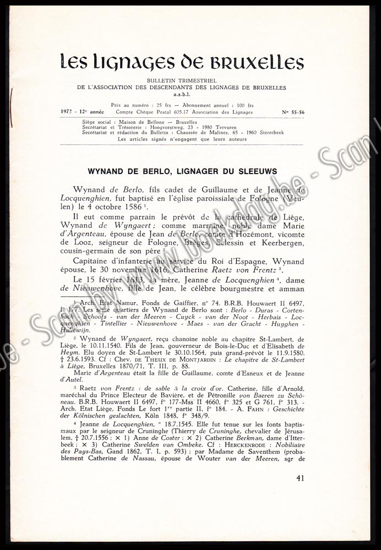 Image de Les Lignages de Bruxelles. 12e Année, N° 55-56, 1973