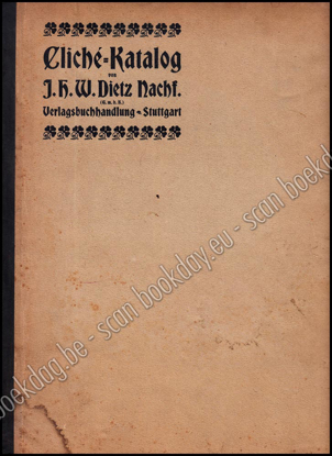 Picture of Cliché-Katalog von J.H.W. Dietz Nachf.
