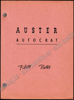 Picture of Manual of Instructions For the operation and maintenance of the Auster J.1 Autocrat
