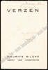 Picture of Verzen. Gesigneerd