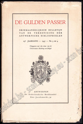 Image de De Gulden Passer. Driemaandelijks bulletin van de Vereeniging der Antwerpse Bibliophielen. 25e jrg nrs 3 en 4