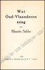 Picture of Wat Oud-Vlaanderen zong
