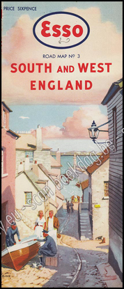 Image de Esso. Road map N° 3 South and West England