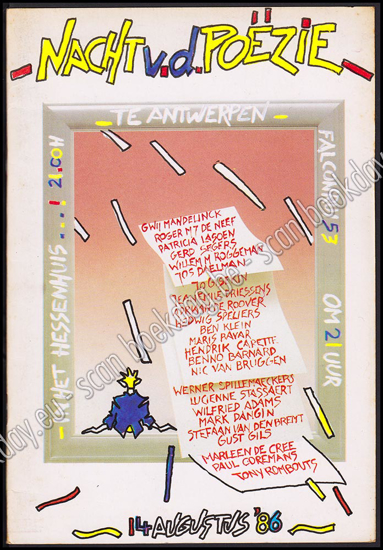 Afbeeldingen van Nacht v. d. Poëzie te Antwerpen 1986
