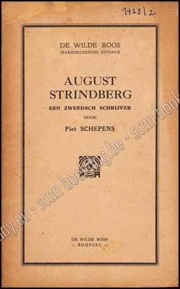 Image de De Wilde Roos. Jrg 6, Nr. 2 , februari 1928. August Strindberg. Een Zweedsch Schrijver