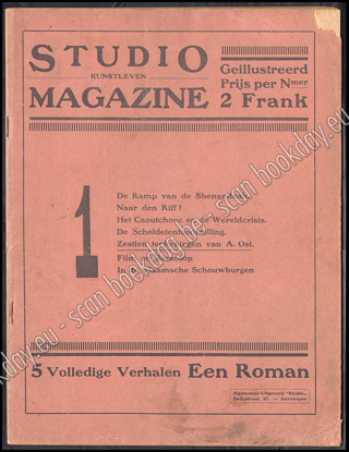Afbeeldingen van Studio-magazine : kunstleven. Jrg 1, Nr. 1, 1 October 1925. Oa Alfred Ost