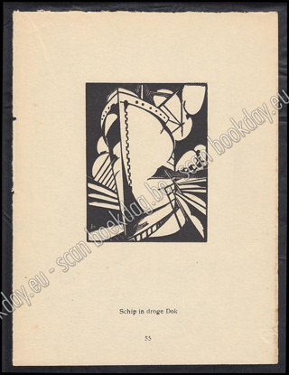 Afbeeldingen van Joris MINNE. Schip in droge Dok. 1930