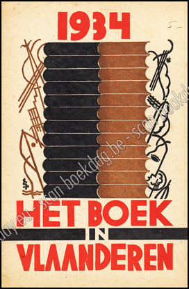 Afbeeldingen van Het boek in Vlaanderen 1934. [5e jaarboek]