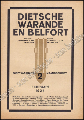 Picture of Dietsche Warande en Belfort. Jrg XXXIV, Nr. 1 tem 12, januari tem december 1934. Volledige jaargang