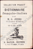 Afbeeldingen van 4 Dictionnaires Poucet: Français-Allemand/Français-Italien/Français-Espagnol/ Espagnol-Français. In bronze bookstand