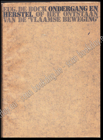 Image de Ondergang en herstel of het begin van de "Vlaamse Beweging". Signed