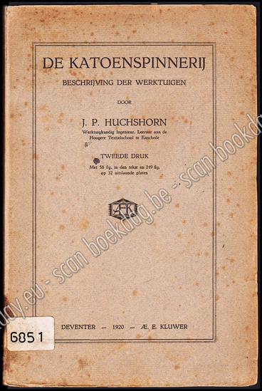 Picture of De Katoenspinnerij. Beschrijving Der Werktuigen