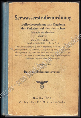 Picture of Seewasserstraßenordnung. Polizeiverordnung zur Regelung des Verkehrs auf den deutschen Seewasserstraßen