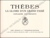 Image de Thèbes. La gloire d'un grand passé. Expliquée aux enfants