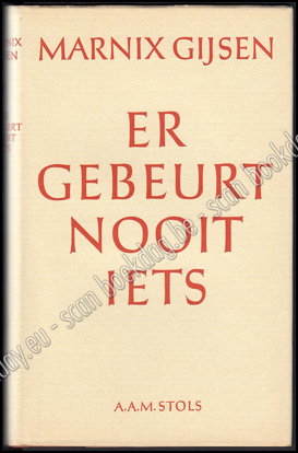 Image de Er gebeurt nooit iets. 1ste druk met opdracht