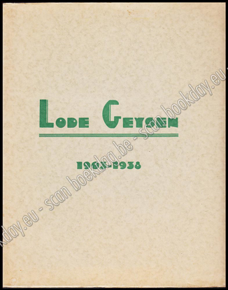 Image de Lode Geysen 1903-1938. Herdenkingsalbum