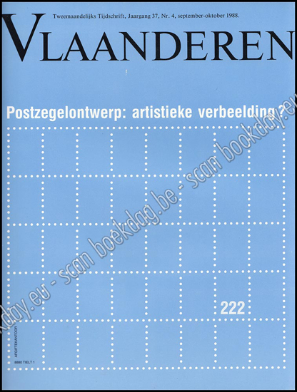 Image de Vlaanderen. Nr. 222. Jg. 37, nr. 4, september-oktober 1988. Postzegelontwerp: artistieke verbeelding?