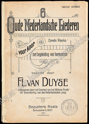 Picture of 6 Oude Nederlandsche liederen voor koor met begeleiding van harmonium