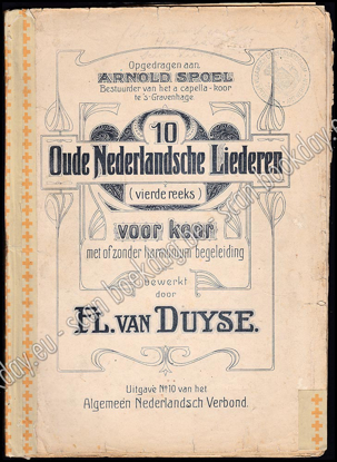 Picture of 10 Oude Nederlandsche liederen (vierde reeks) voor koor met of zonder harmonium begeleiding