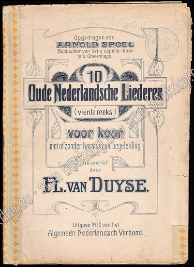Picture of 10 Oude Nederlandsche liederen (vierde reeks) voor koor met of zonder harmonium begeleiding