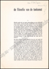 Picture of Nul. een een een een een een een een een een. Overdruk uit Jrg 1, Nr. 1, 1961. De filosofie der toekomst