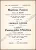 Image de Mattheus Passion. Groot Oratorium in twee deelen