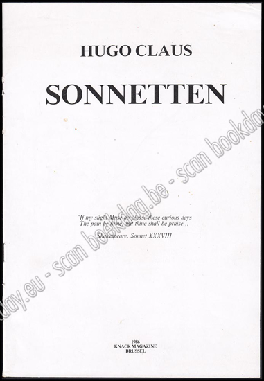 Afbeeldingen van Sonnetten. Poëzie, naar Shakespeare