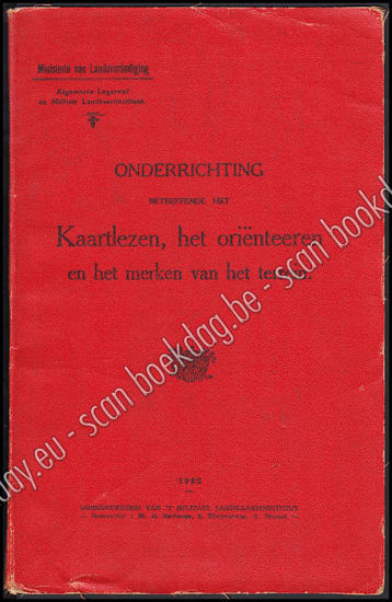 Picture of Onderrichting betreffende het Kaartlezen, het oriënteeren en het merken van het terrein