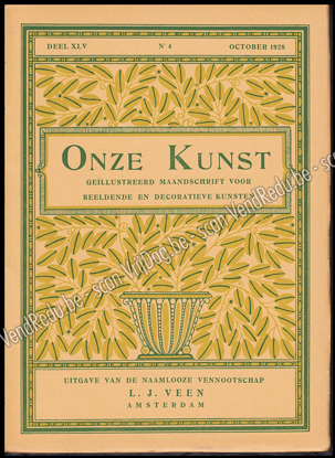 Afbeeldingen van Onze Kunst. Jg. 24, nr. 4. October 1928