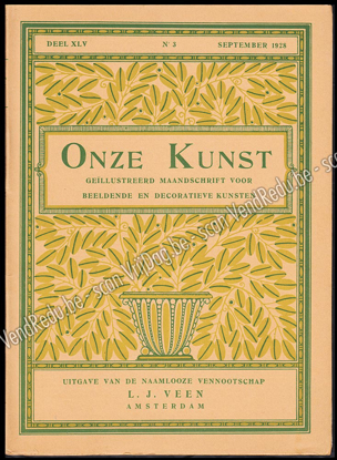 Afbeeldingen van Onze Kunst. Jg. 24, nr. 3. September 1928